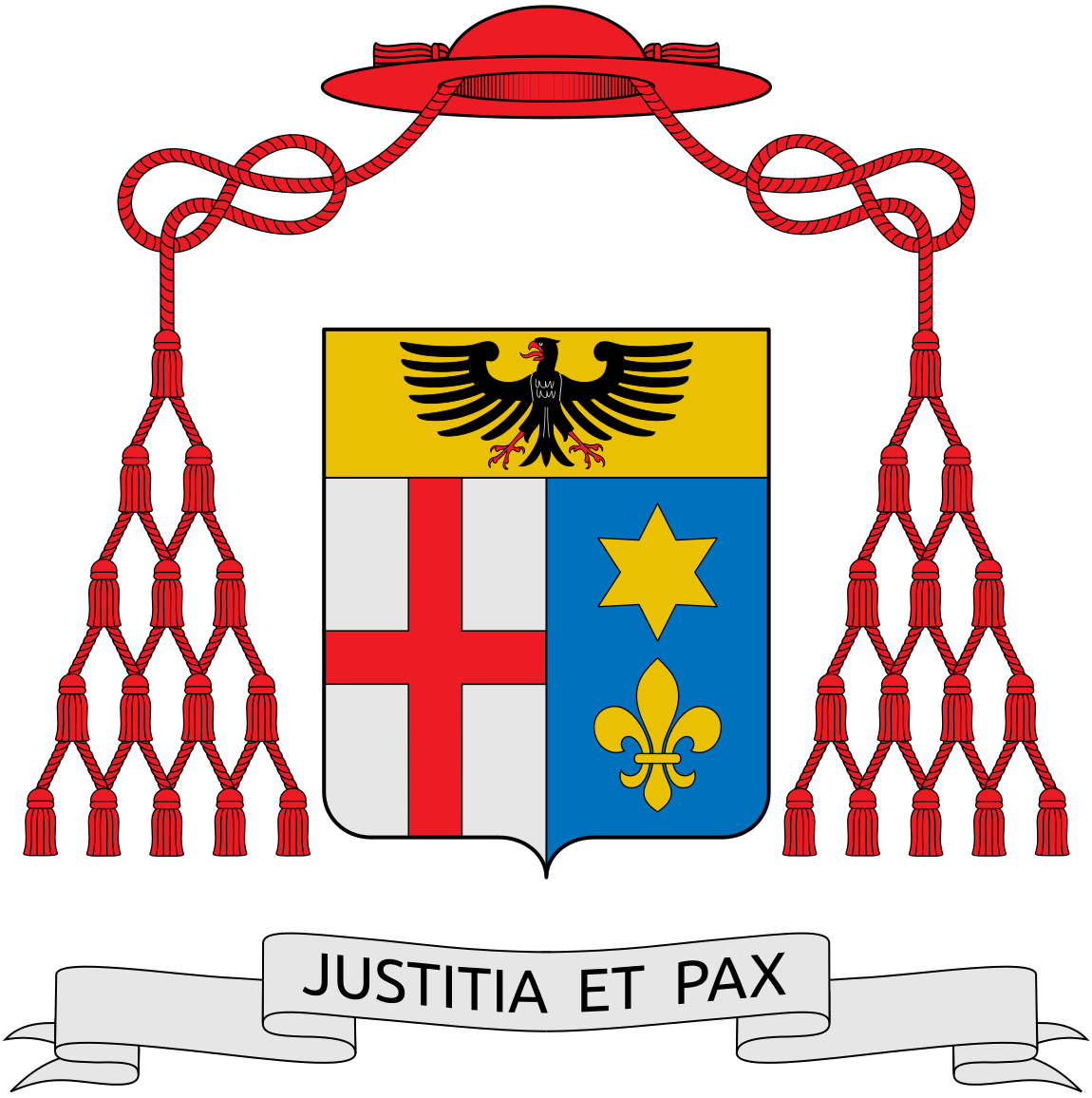 Heraldry Ecclesiastical Of Almo Arms Capranica Priest Clipart