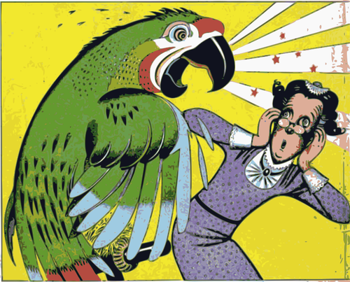 Angry Parrot Clipart