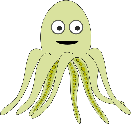 Cartoon Image Of Octopus Clipart