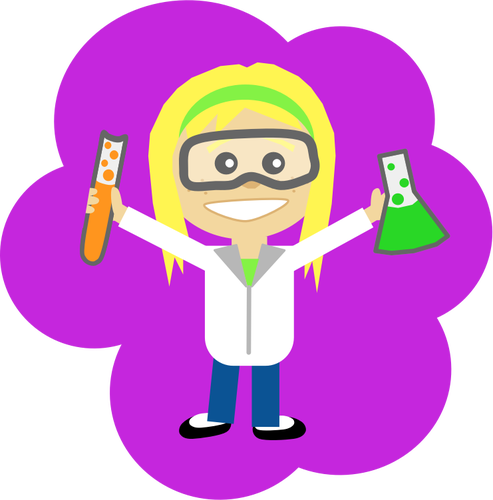 Science Girl Clipart