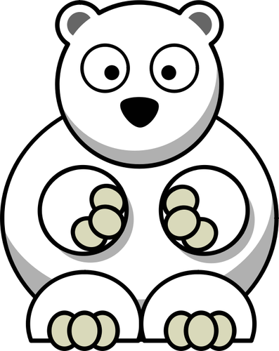 Confused Polar Bear Clipart