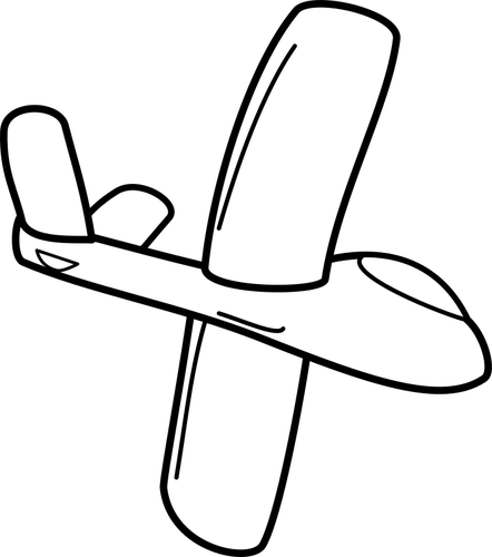 Cartoon Glider Bottom Side Clipart