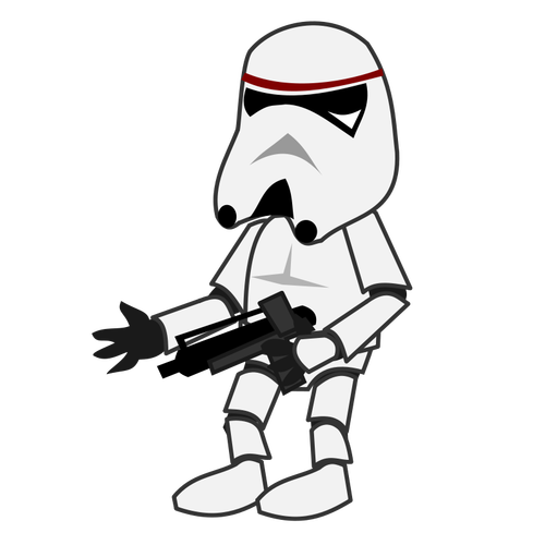 Stormtrooper Comic Character Clipart