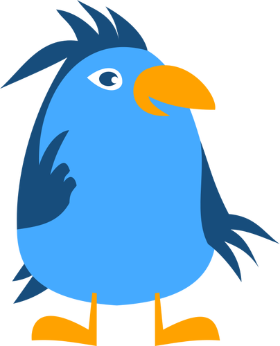 Of Thoughtful Comic Bird Clipart