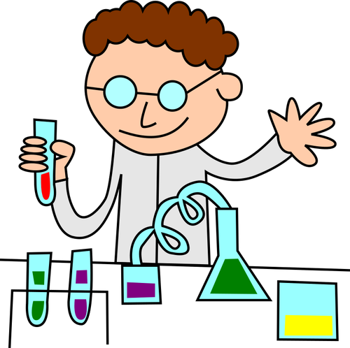 Chemist In A Laboratory Clipart