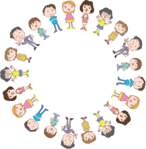 Kids In Circle Clipart