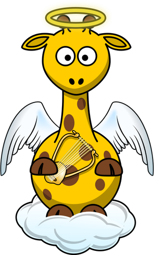 Angel Giraffe Clipart
