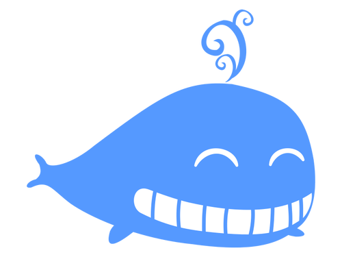 Blue Whale Cartoon Image Clipart