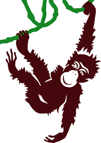 Hanging Monkey Clipart