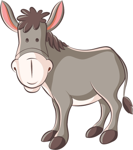 Donkey Smiling Clipart