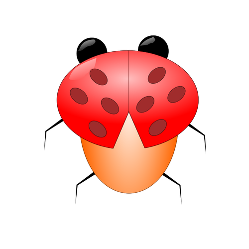 Large Lady Beetle Clipart