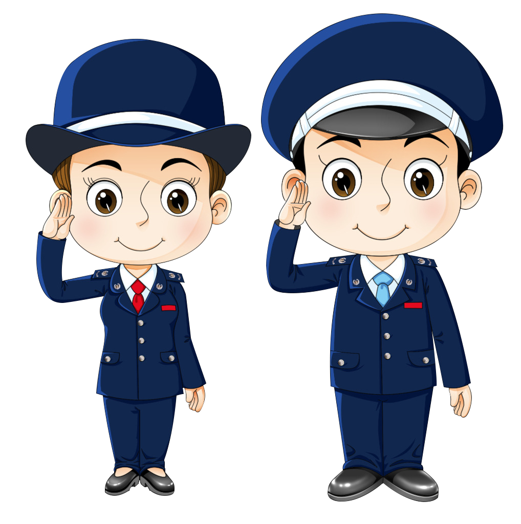 Public Security Police Officer Cartoon Free Download PNG HD Clipart