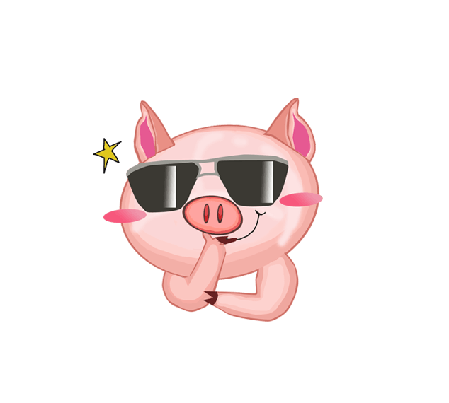 And Cute Korea Piglets Domestic Pig Animation Clipart