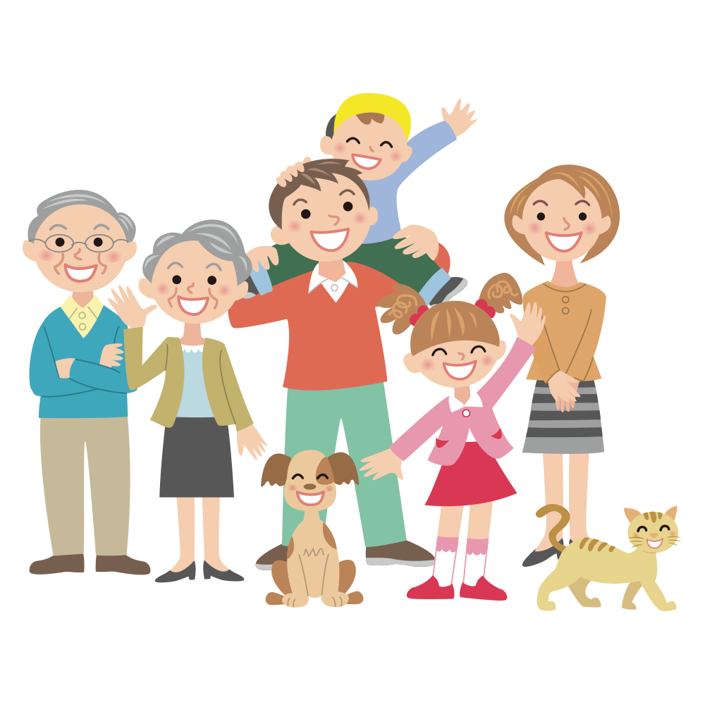 Family Vector Cartoon Editorial Happy Download HQ PNG Clipart