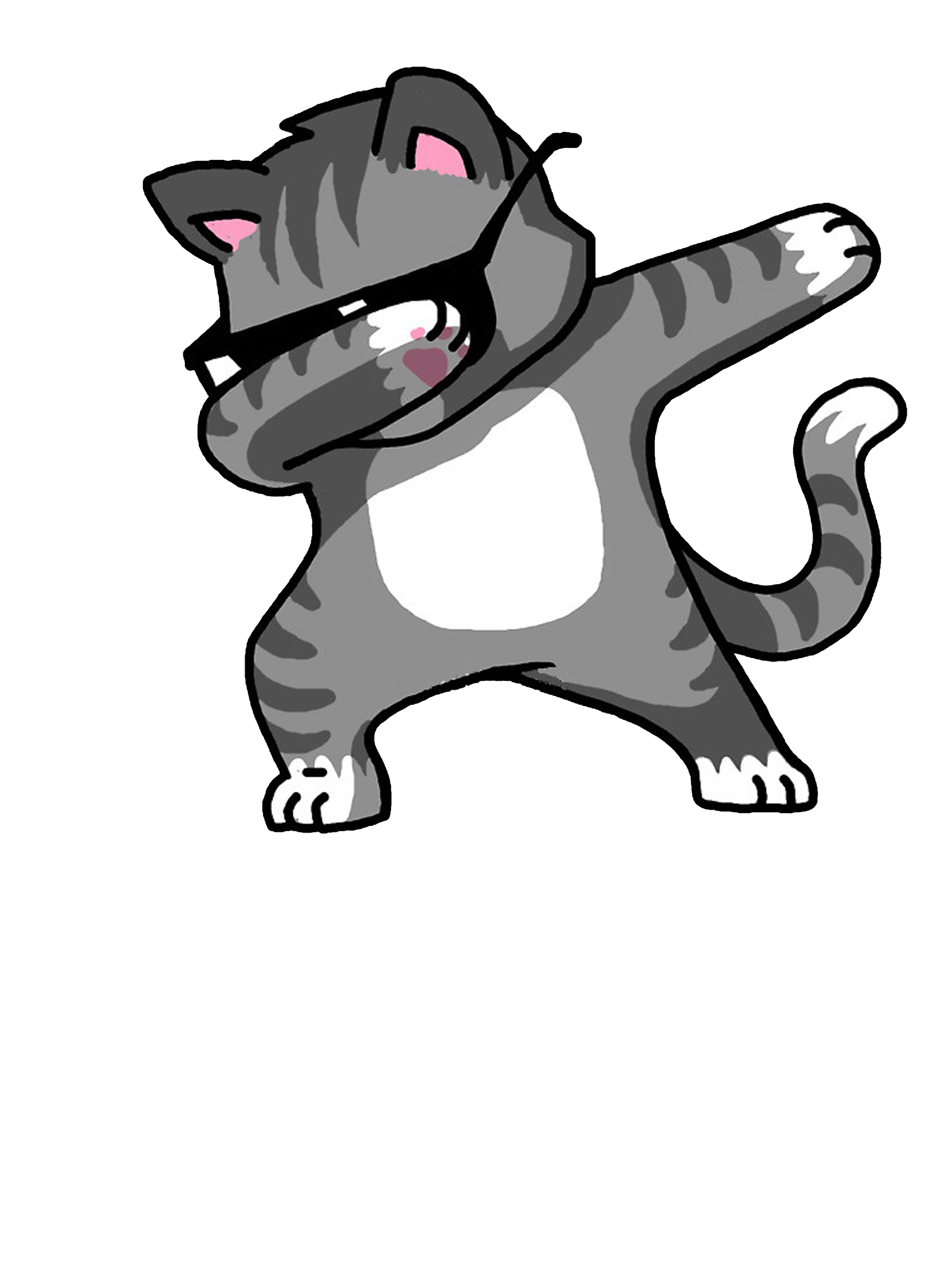 T-Shirt Kitten Hoodie Dab Cat Download HD PNG Clipart