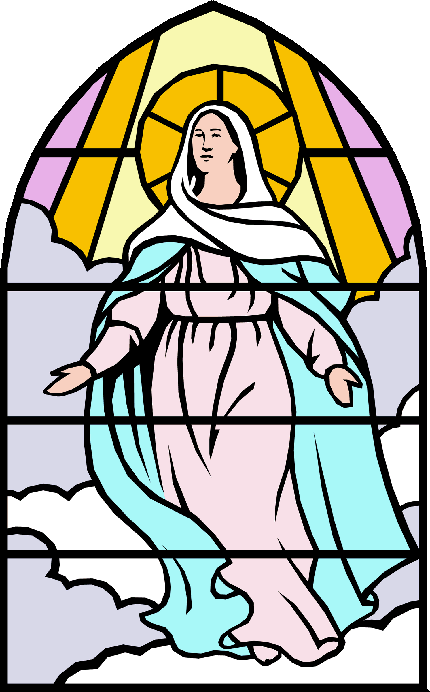 Clip Art Of Mary Catholic Png Image Clipart