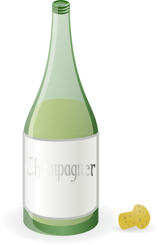 Of Bottle Of Champagne Clipart