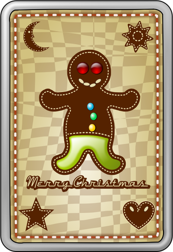 Of Happy Cookie Christmas Card Clipart