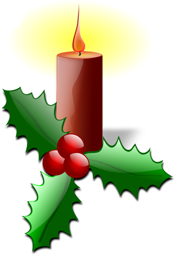 Christmas Candle Clipart