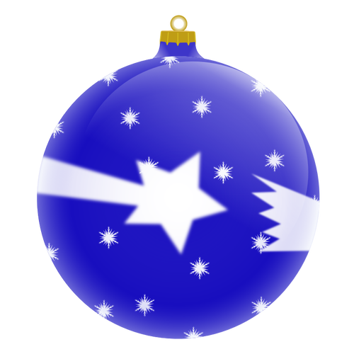 Blue Christmas Ornament Clipart