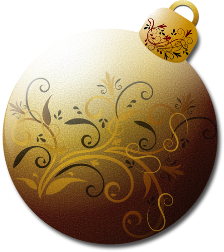 Christmas Tree Ornament With Reflection Clipart