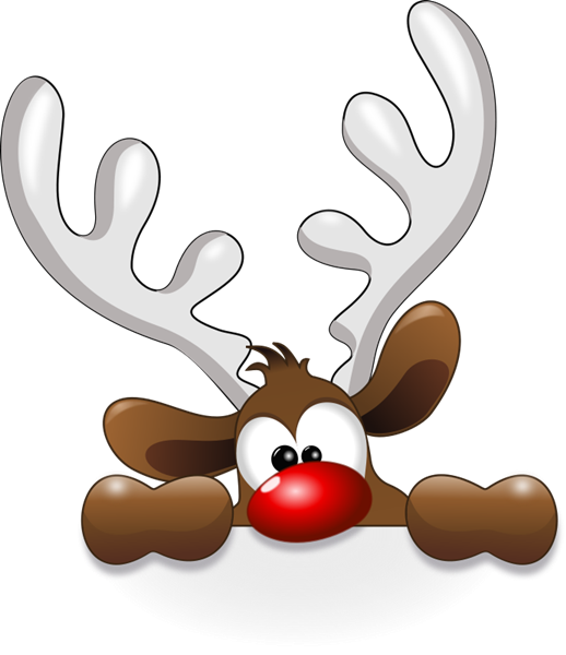 Reindeer Rudolph Claus Santa Free HD Image Clipart
