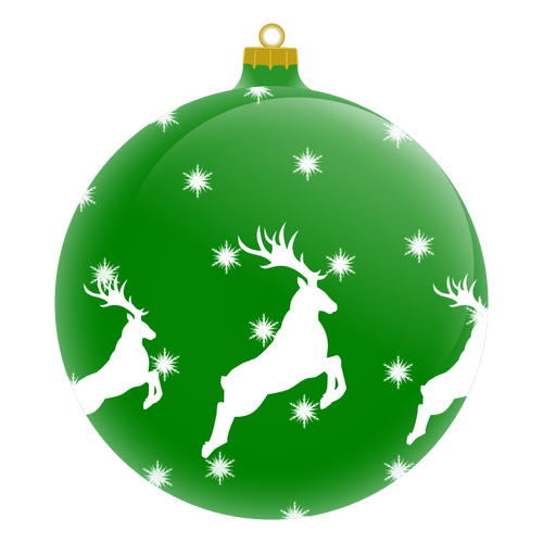 Green Christmas Ornament Clipart