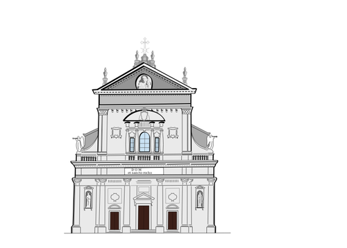 San Rocco Church In Miasino Clipart