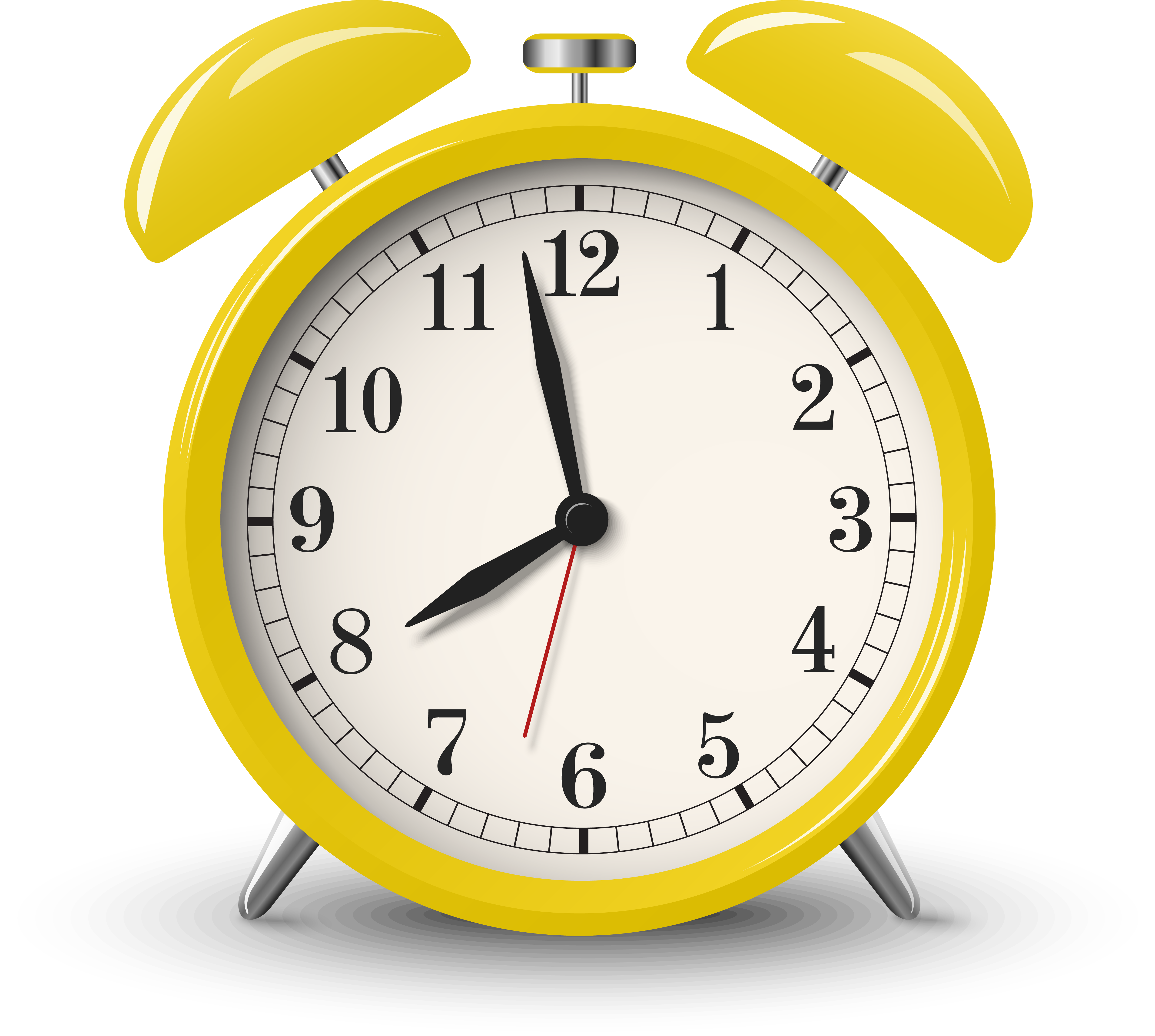 Clock Alarm Material Watch Yellow Vector Design Clipart