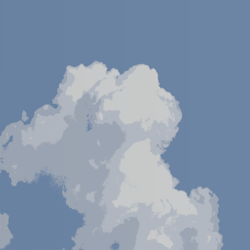 Big White Clouds On Blue Sky Clipart