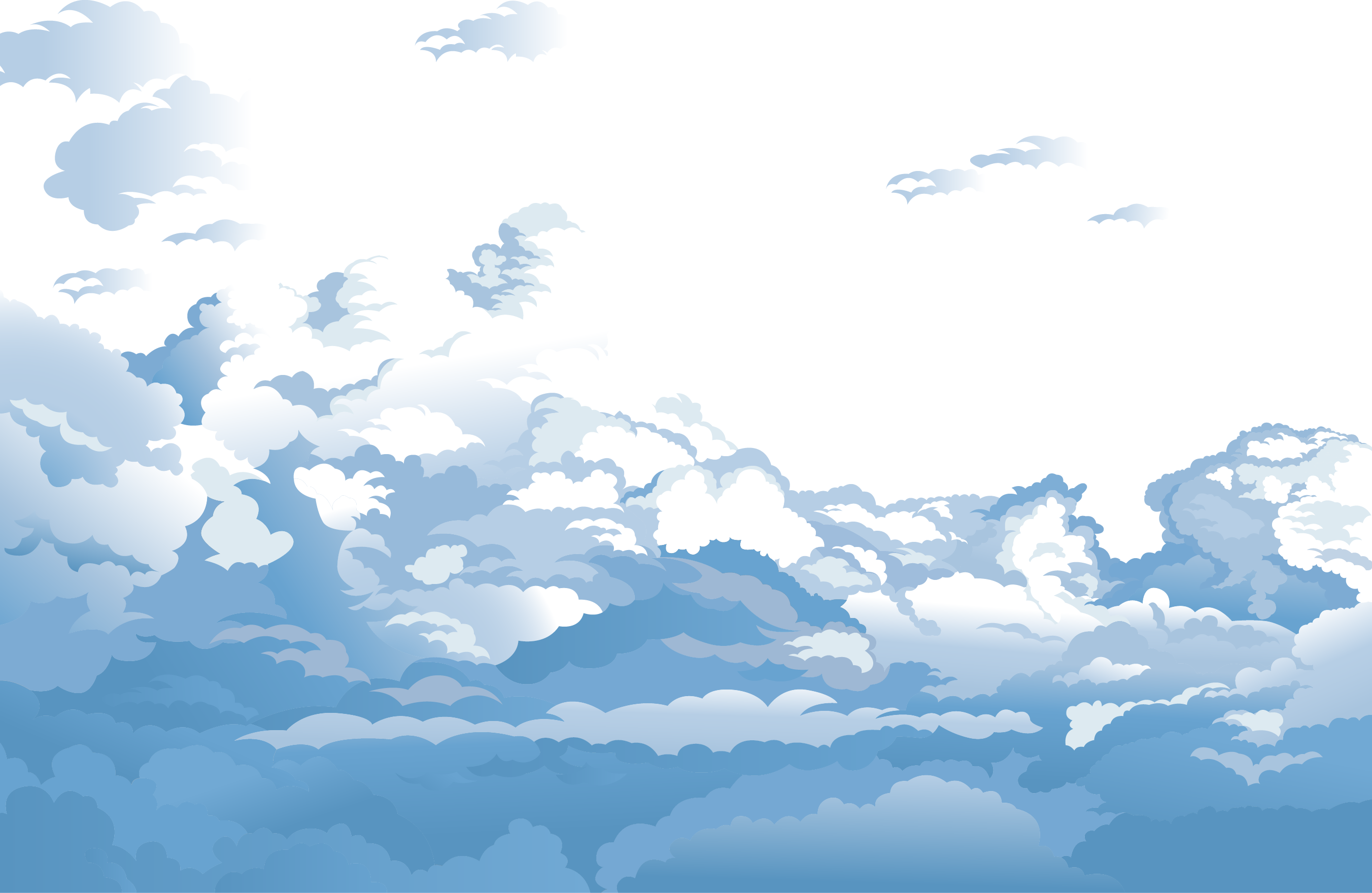 Blue And Clouds Sky Euclidean Vector White Clipart