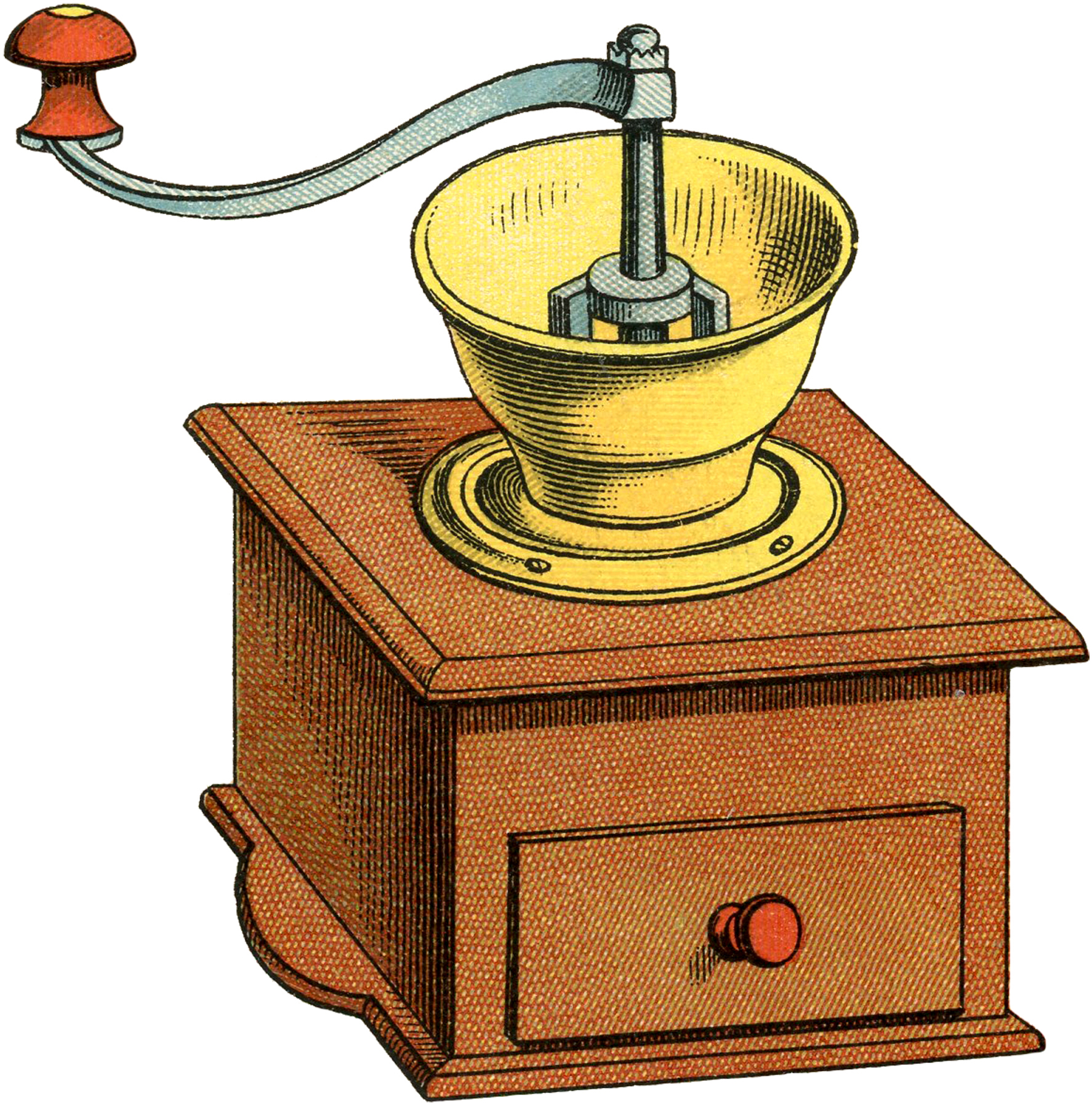 Coffee Grinder The Graphics Fairy Png Image Clipart