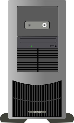 Computer Tower With Stand Clipart