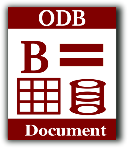 Odb Document Database Computer Icon Clipart
