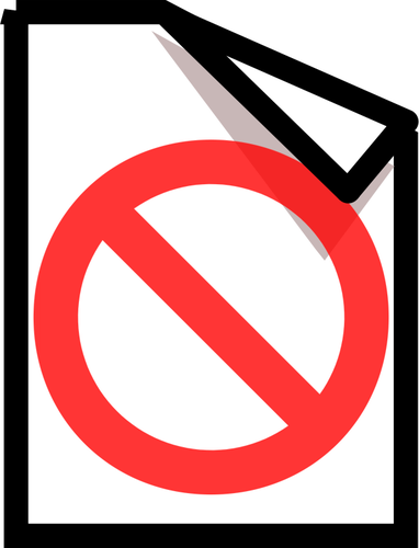 Of Forbidden Document Computer Os Icon Clipart