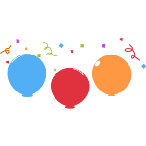 Confetti And Balloons Png Image Clipart