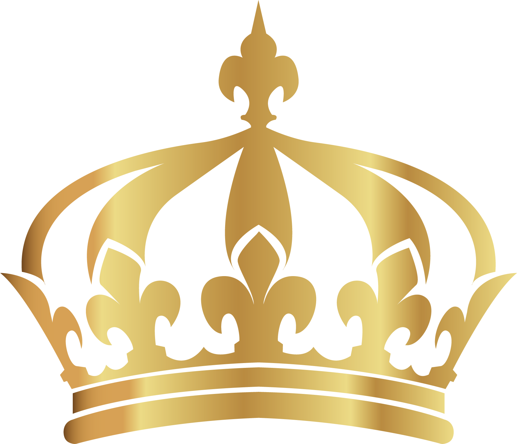 Vector Crown Gold Hand-Painted PNG File HD Clipart