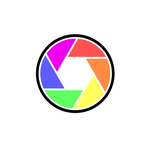 Colorful Digital Camera Clipart