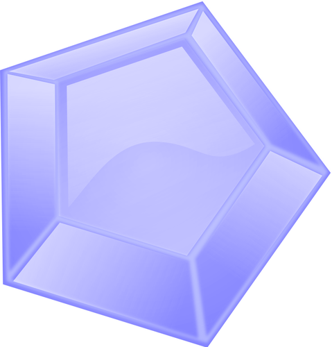 Hexagonal Blue Diamond Clipart