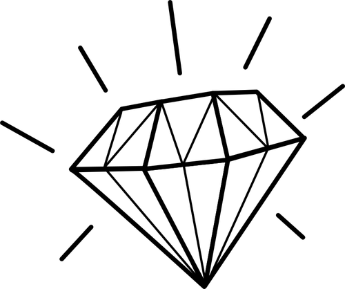 Illustration Of Shiny Diamond Clipart