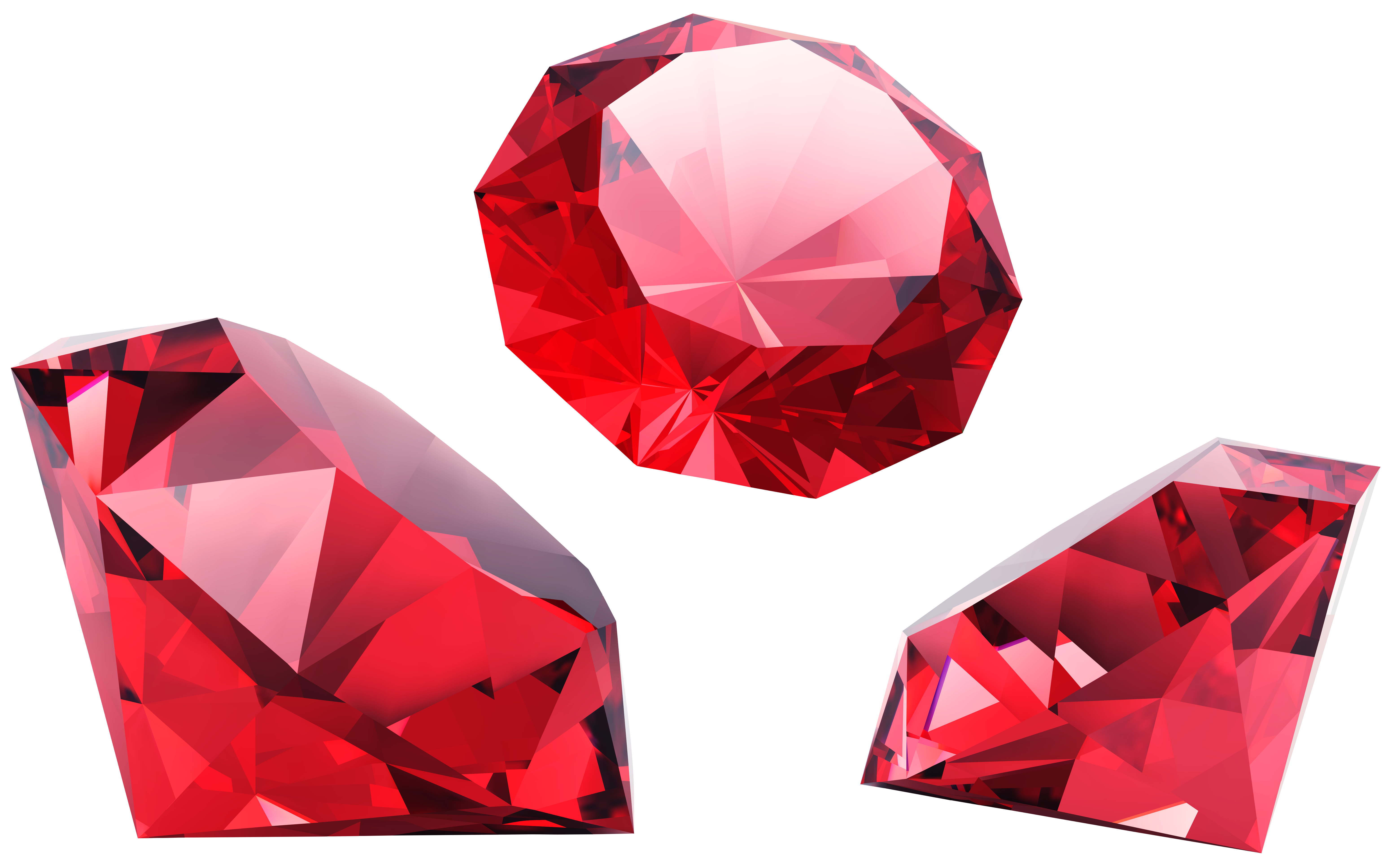 Red Diamonds Free Download PNG HQ Clipart