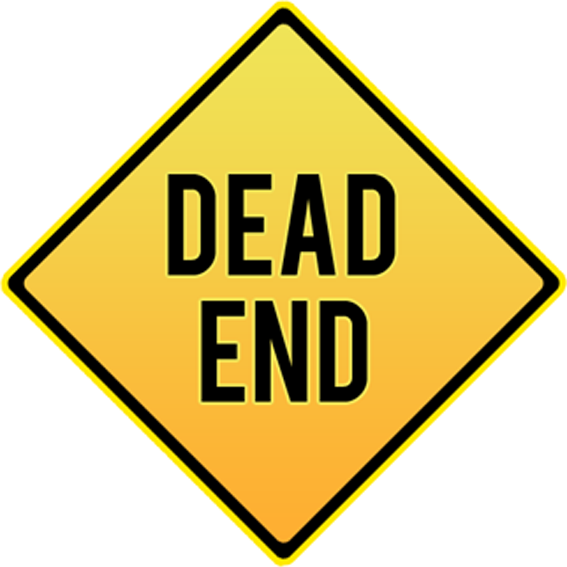 Diamond End Dead Sign Traffic Signs Clipart