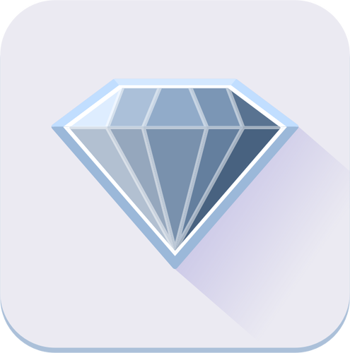 Single Blue Diamond Icon Clipart