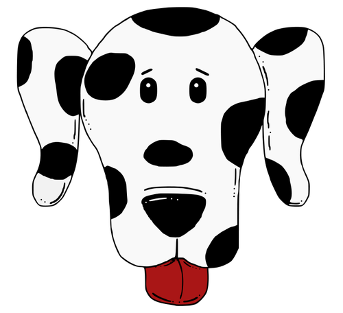 Dalmatian Dog Portrait Clipart