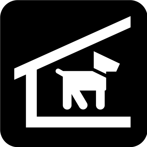 Pictogram For A Dog Shelter Clipart