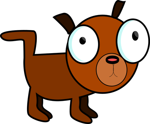 Caricature Of A Dog Clipart