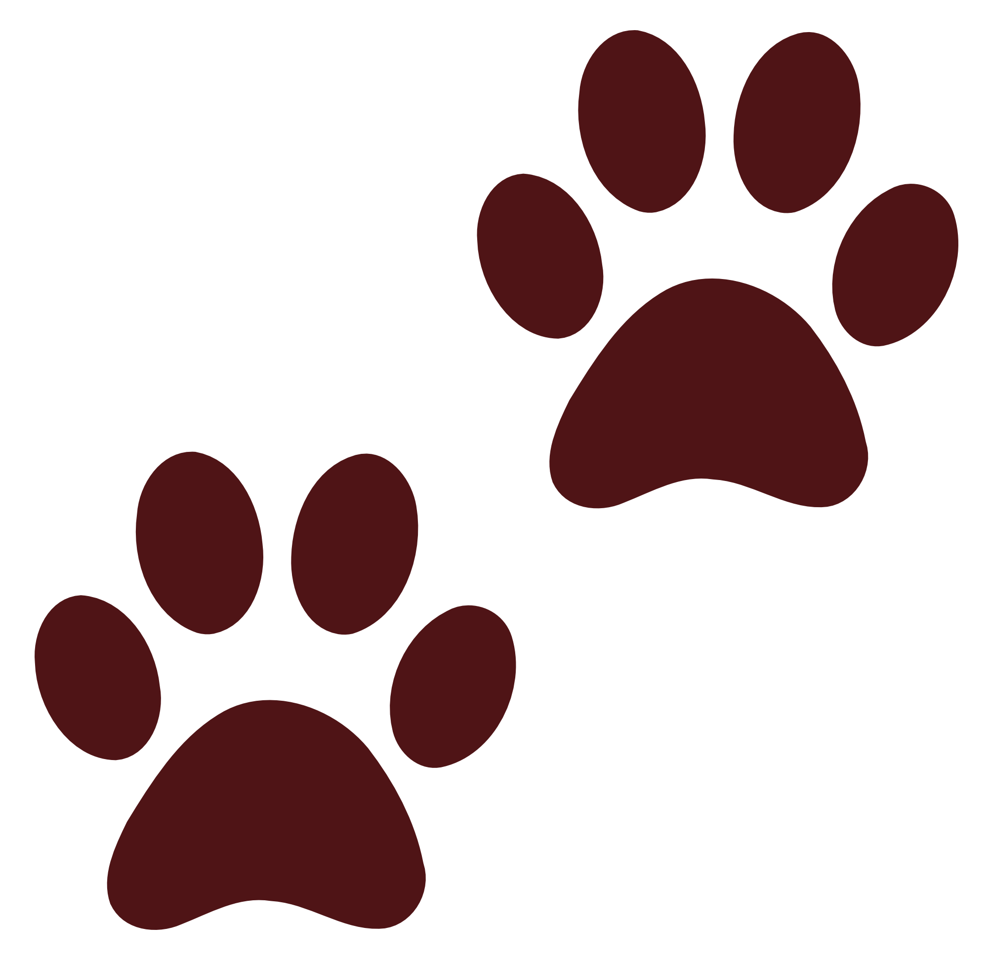 Print Cat Dog Paw Download HD PNG Clipart