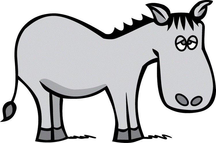 Donkey Black And White Images Hd Image Clipart