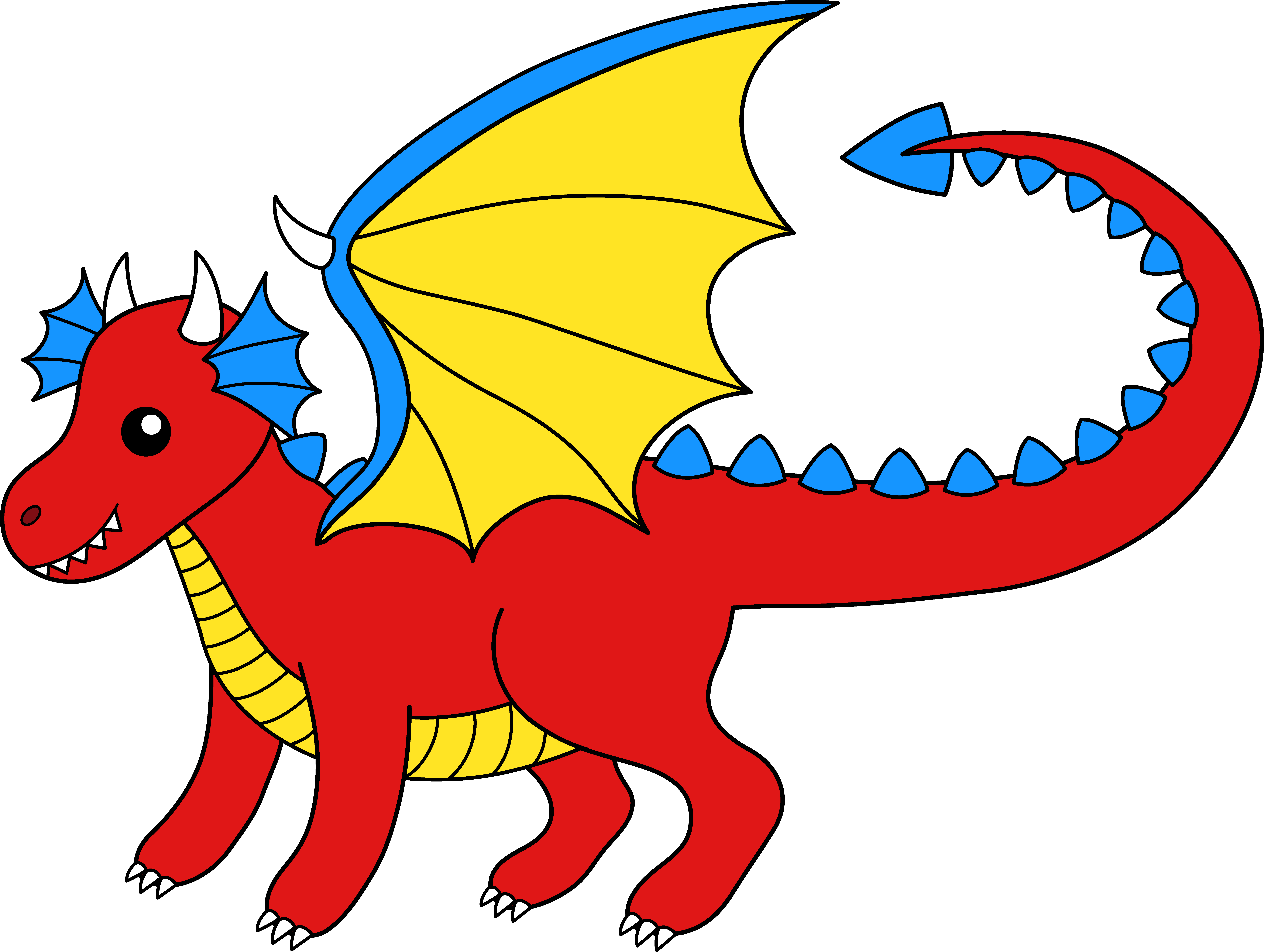 Download Little Red Dragon Transparent Image Clipart PNG Free