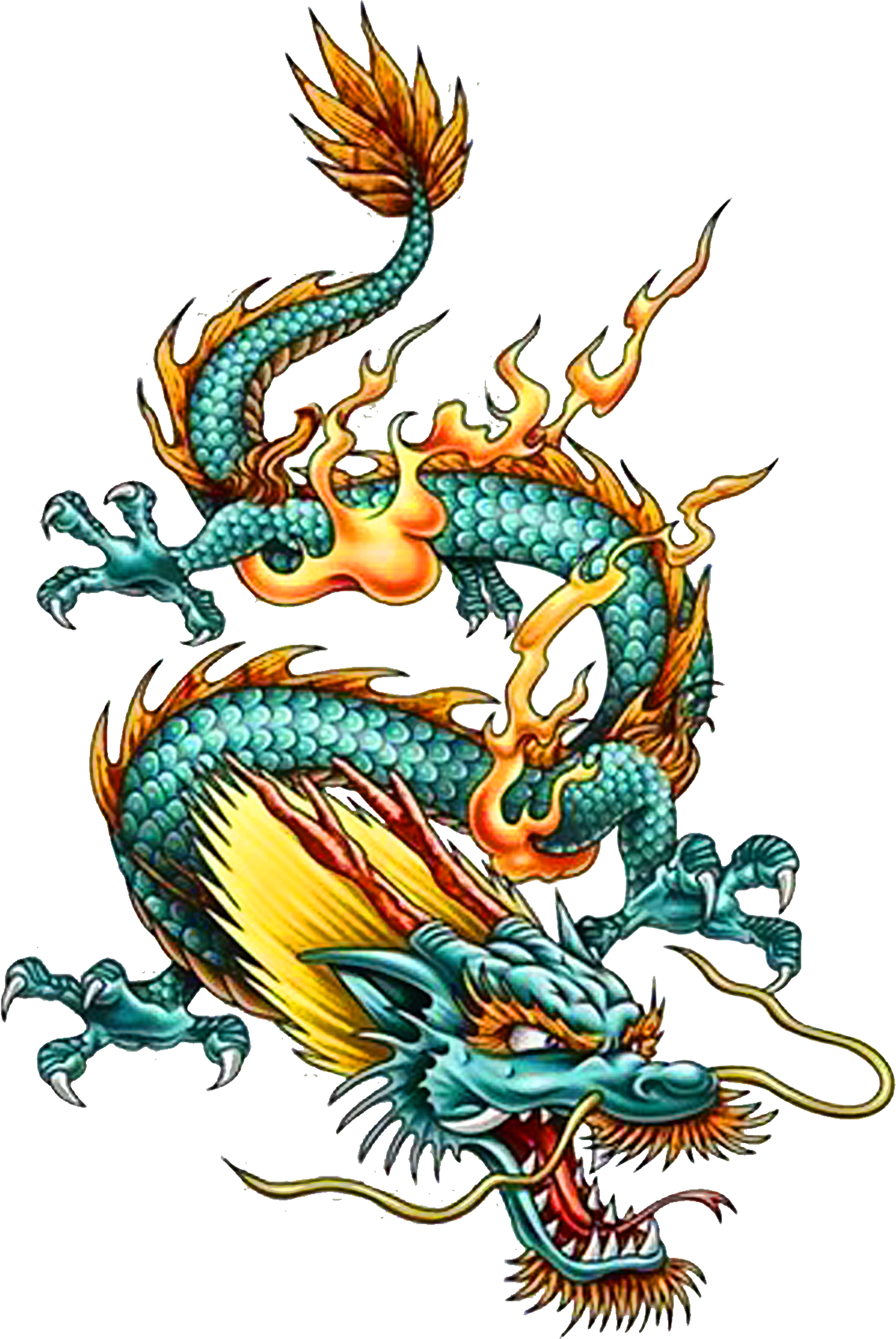 Download Tattoo Chinese Dragon China Legendary Creature Clipart PNG